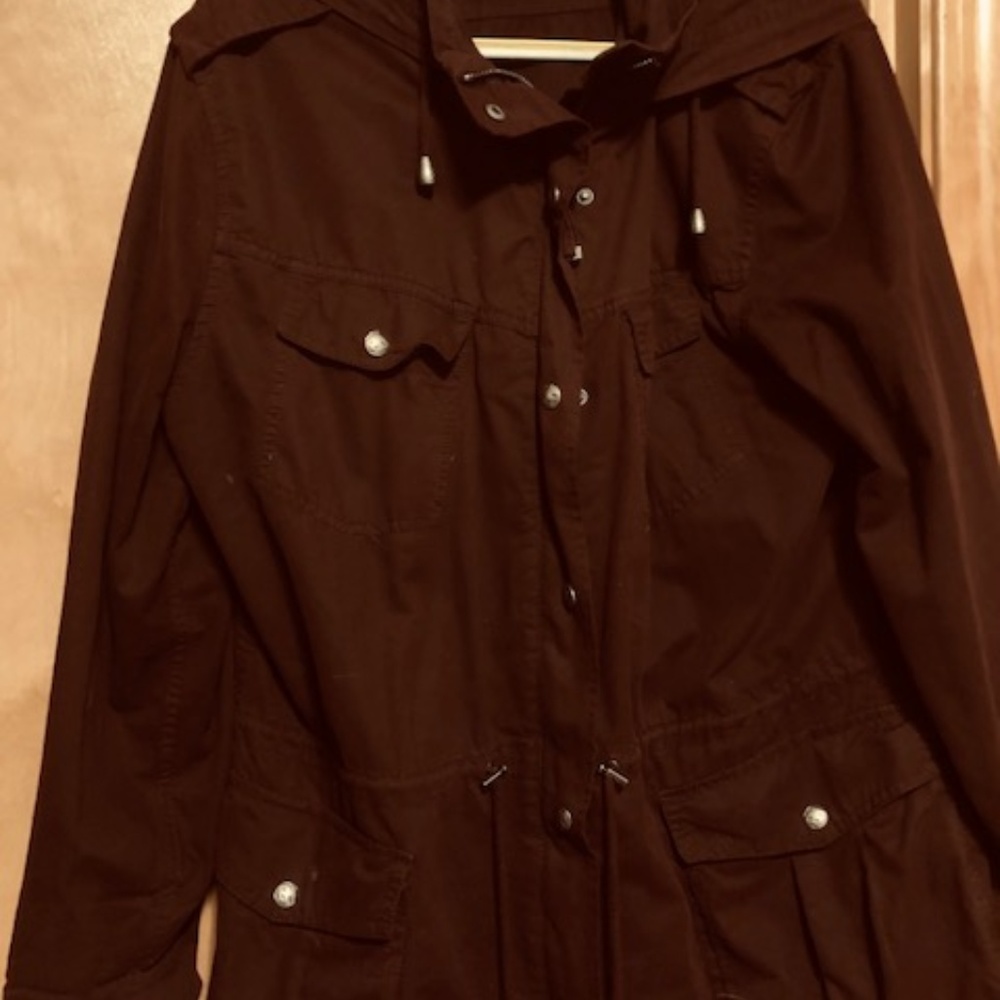 Hooded Jacket - Burgundy